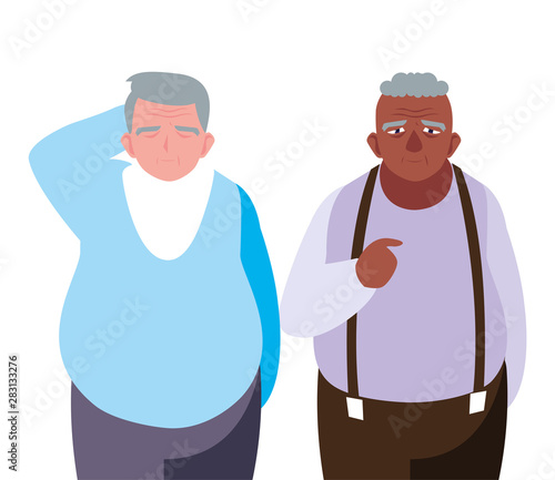 happy grandparents day flat design