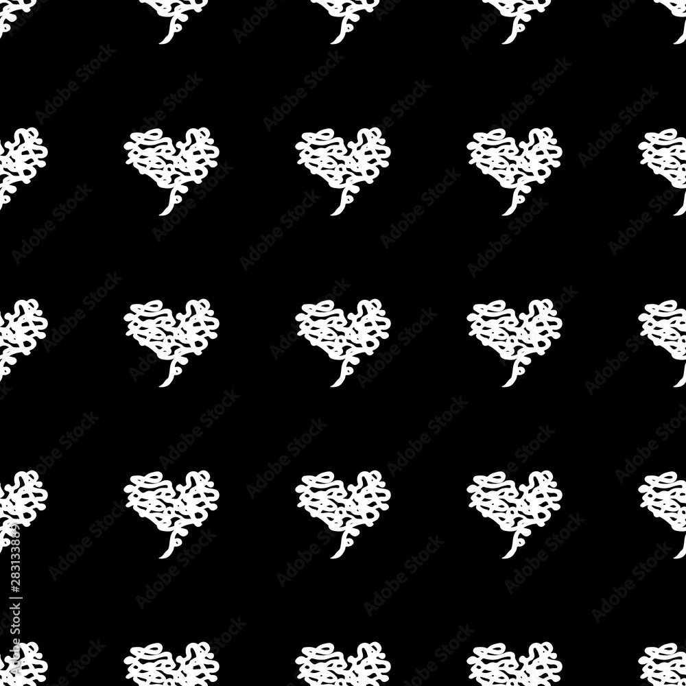 Seamless Modern grunge heart hand drawn set, great design for any purposes. Hand drawn doodle grunge heart set. Modern vector design. Seamless vector tile pattern. Doodle illustration Seamless Modern grunge heart hand drawn set, great design for any purposes. Hand drawn doodle grunge heart set. Modern vector design. Seamless vector tile pattern. Doodle illustration