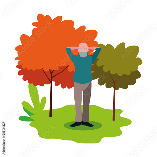 happy grandparents day flat design