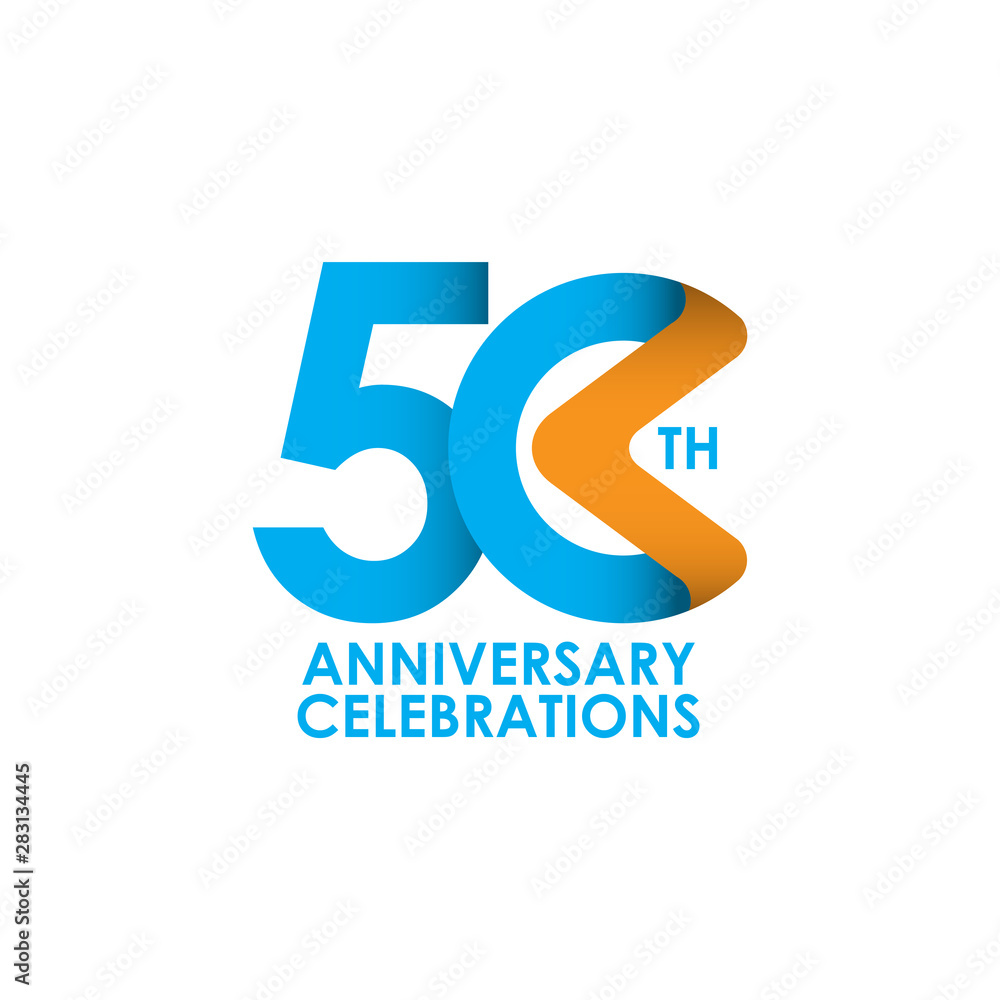 50 Years Anniversary Celebrating Vector Template Design Illustration 50 Years Anniversary Celebrating Vector Template Design Illustration