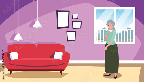 happy grandparents day flat design