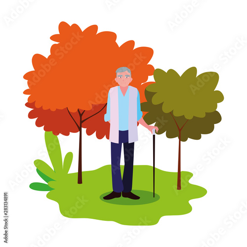 happy grandparents day flat design