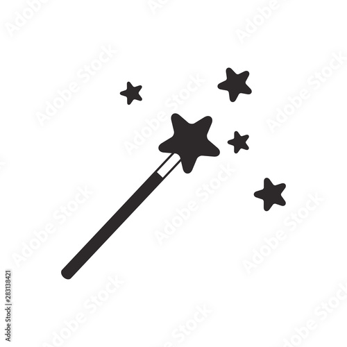 magic wand icon vector template