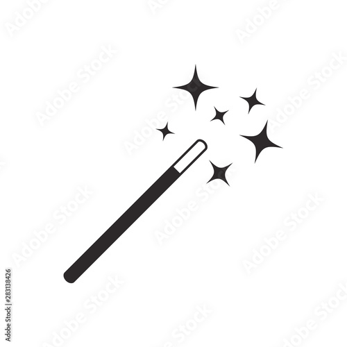 magic wand icon vector template