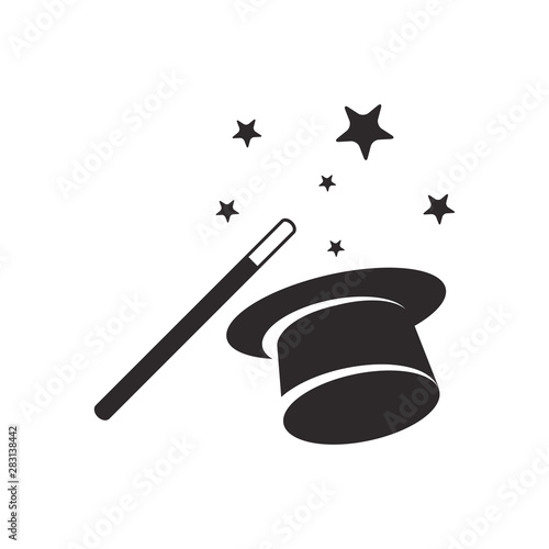 magic wand icon vector template