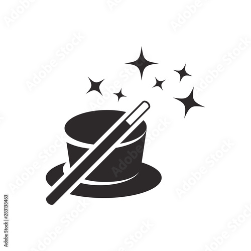 magic wand icon vector template