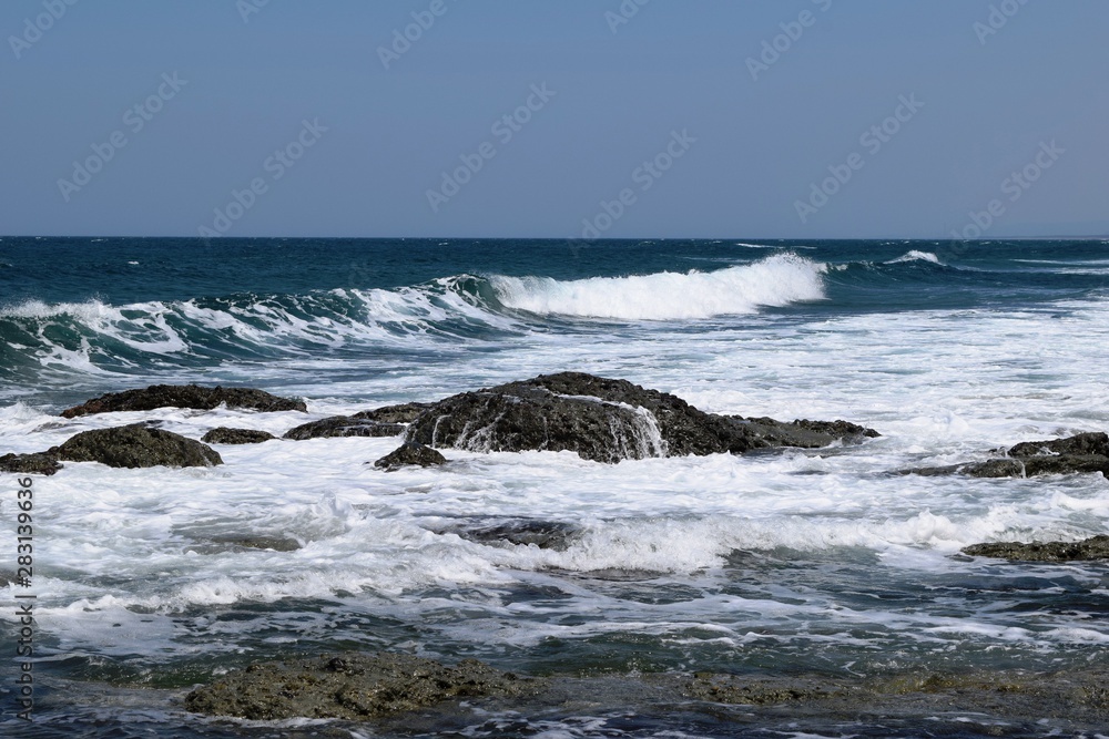Fototapeta premium 庄内浜の荒波 日本海