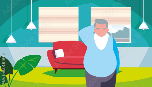 happy grandparents day flat design