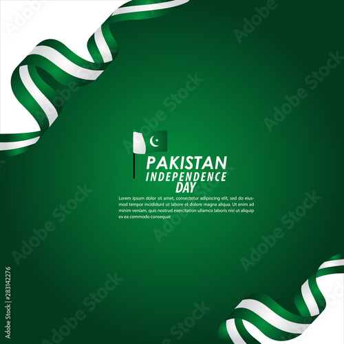 Pakistan Independence Day Celebration Vector Template Design Illustration