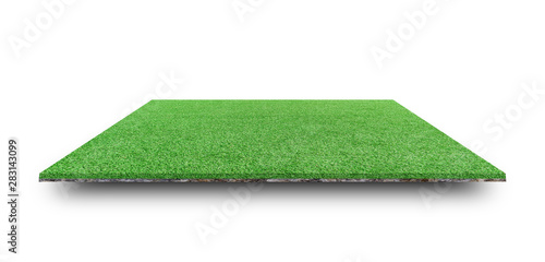 Photos Green grass field isolated on white background