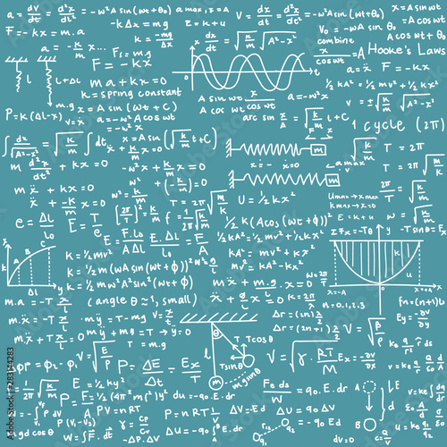 Physics Equation Background - Pattern