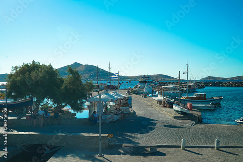 The main marketplace of paros island