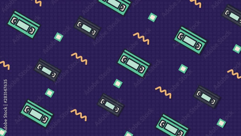 Retro abstract design animation of different vintage colors. Animated ...