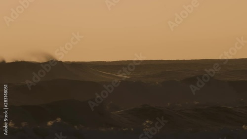 Wallpaper Mural Ocean In Golden Sunset, Slow Motion, Graded Torontodigital.ca