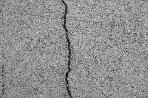 Wallpaper Mural  Crack on a concrete surface in Los Angeles for interior design. Torontodigital.ca