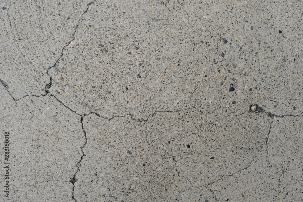 Obraz premium Crack on a concrete surface in Los Angeles for interior design.