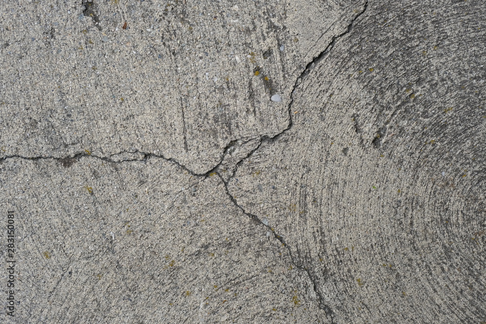 Obraz premium Crack on a concrete surface in Los Angeles for interior design.