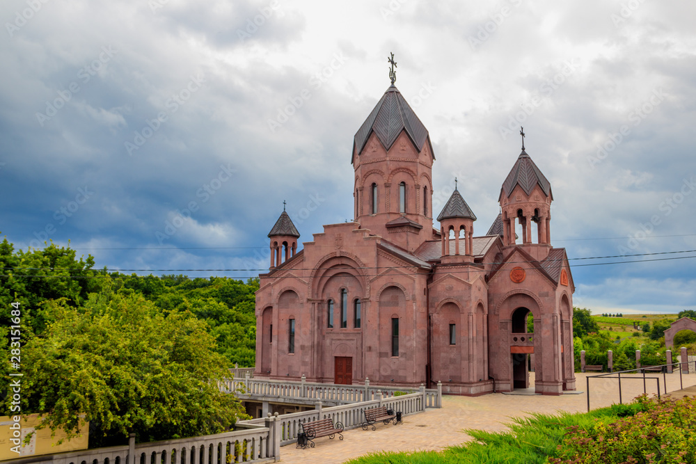 Armenian temple in Russia. Faith in God. Temple of red stone. Armenian temple in Anapa. Buildings and architecture. Public place Armenian temple in Russia. Faith in God. Temple of red stone. Armenian temple in Anapa. Buildings and architecture. Public place