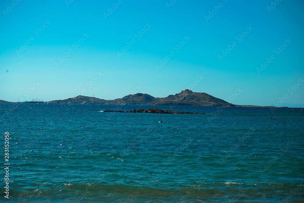 The beaches of Paros island