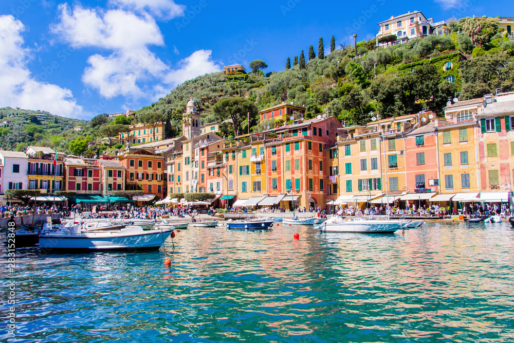 Portofino, an Italian famous holiday resort.