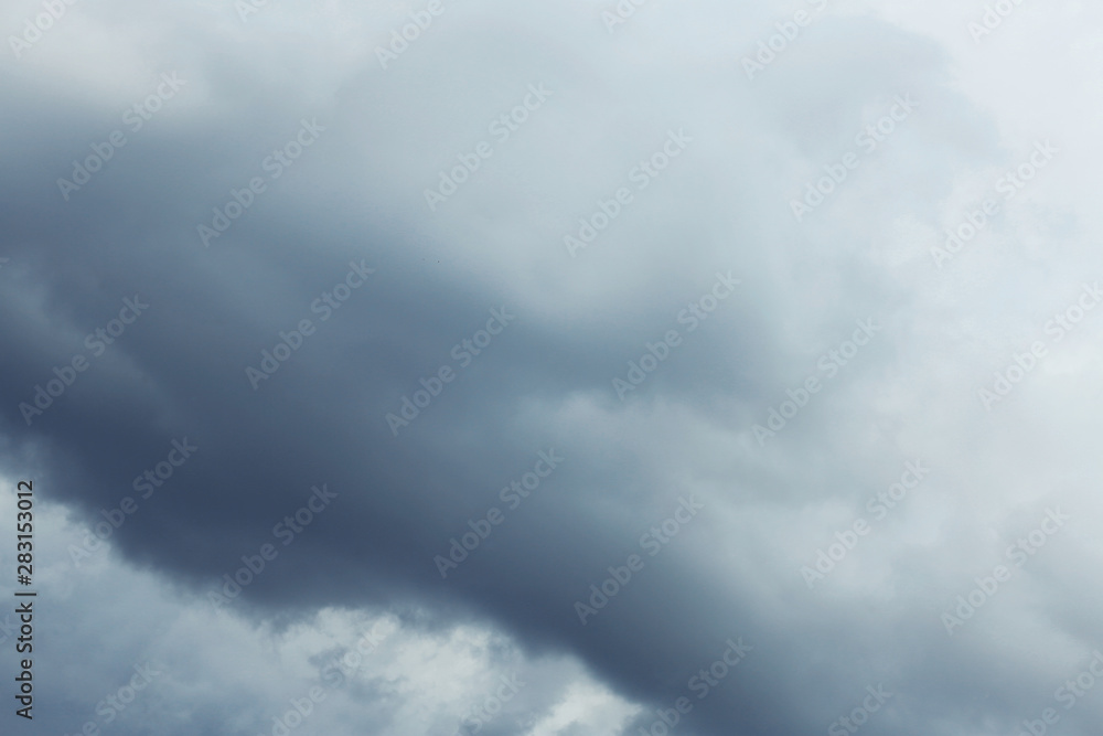 Sky with heavy rainy clouds on grey day Sky with heavy rainy clouds on grey day