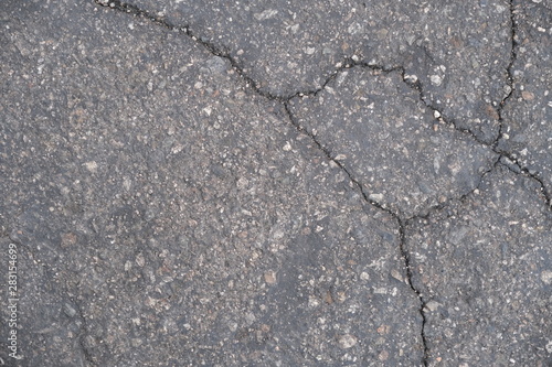  Crack on a concrete surface in Los Angeles for interior design.