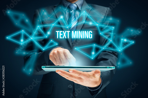 Text mining and analysis concept photo