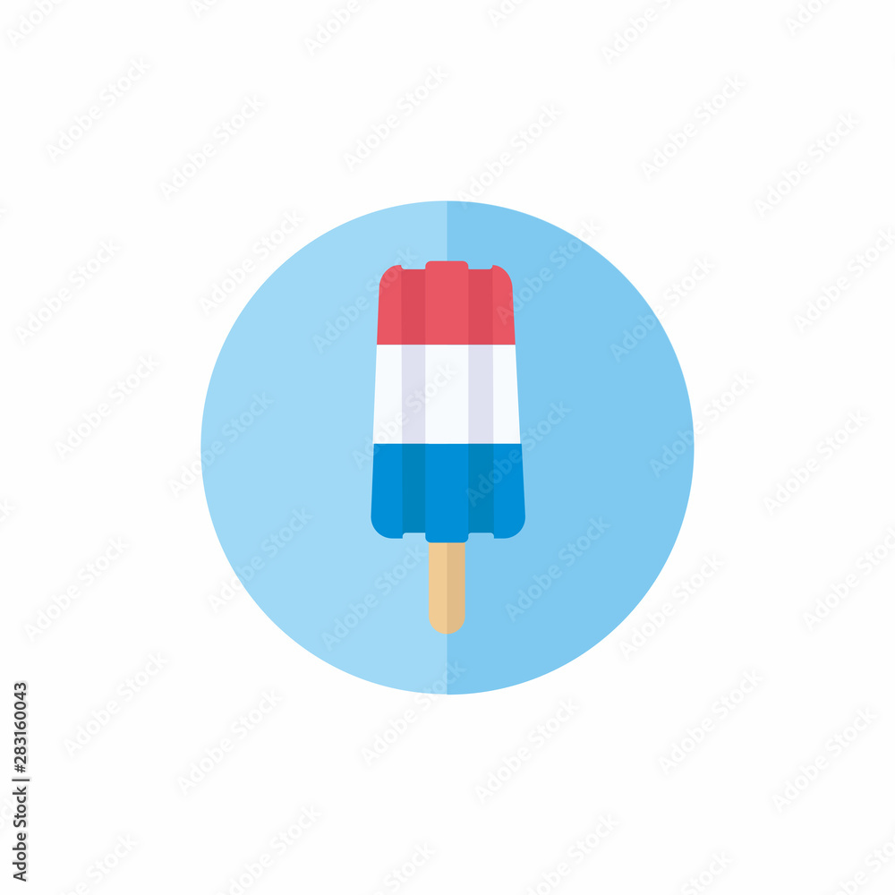 Ice Cream Popsicle Flat summer icon vector illustration for fun infographic and travel website Ice Cream Popsicle Flat summer icon vector illustration for fun infographic and travel website