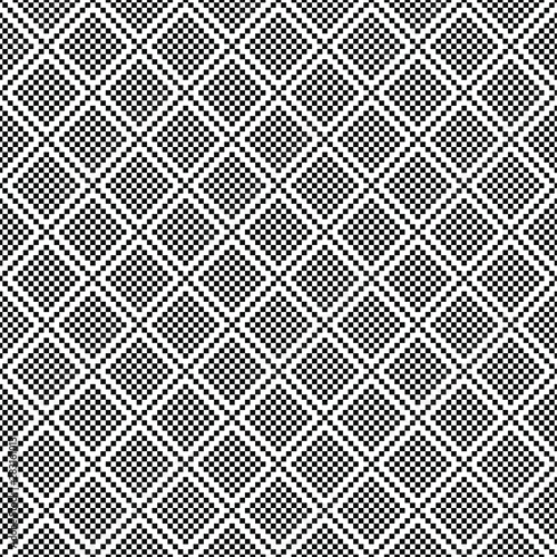 Abstract background. Diagonal design of black squares. Seamless pattern.