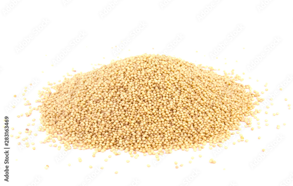 Amaranth seeds isolated on white background Amaranth seeds isolated on white background