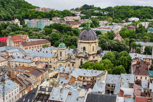 Architecture of Lviv. Lviv is the cultural center of Ukraine. Television and town hall in the center. Tourist attractions. .