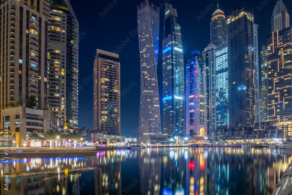 wonderful panorama of dubai at night wonderful panorama of dubai at night