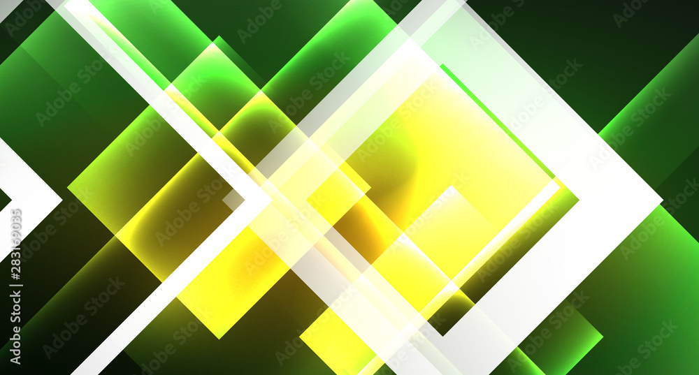 Neon geometric abstract background in hipster style on light background. Space retro design. Color geometric pattern. Square shape abstract background. Neon geometric abstract background in hipster style on light background. Space retro design. Color geometric pattern. Square shape abstract background.
