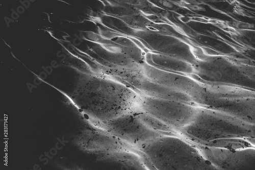 Abstract black and white background - water ripple