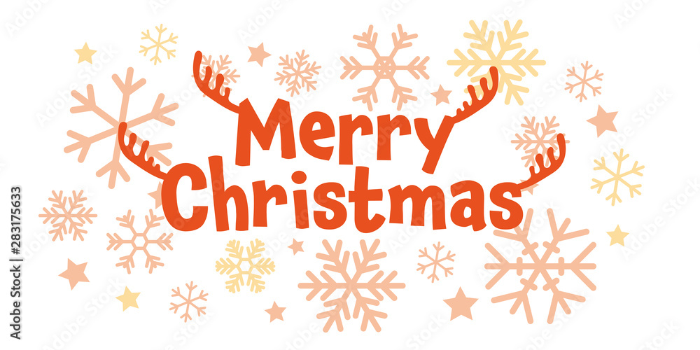 Obraz premium Merry Christmas Banner