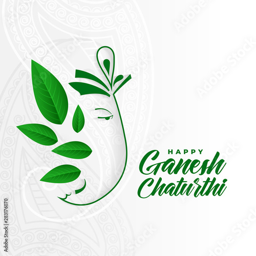eco friendly ganesh ji concept design for ganesh chaturthi