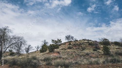 Canvastavla Fort Marcy Park near downtown Santa Fe, New Mexico, USA