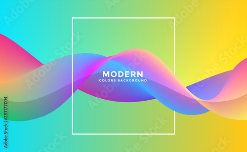 abstract wavy dynamic colorful fluid background