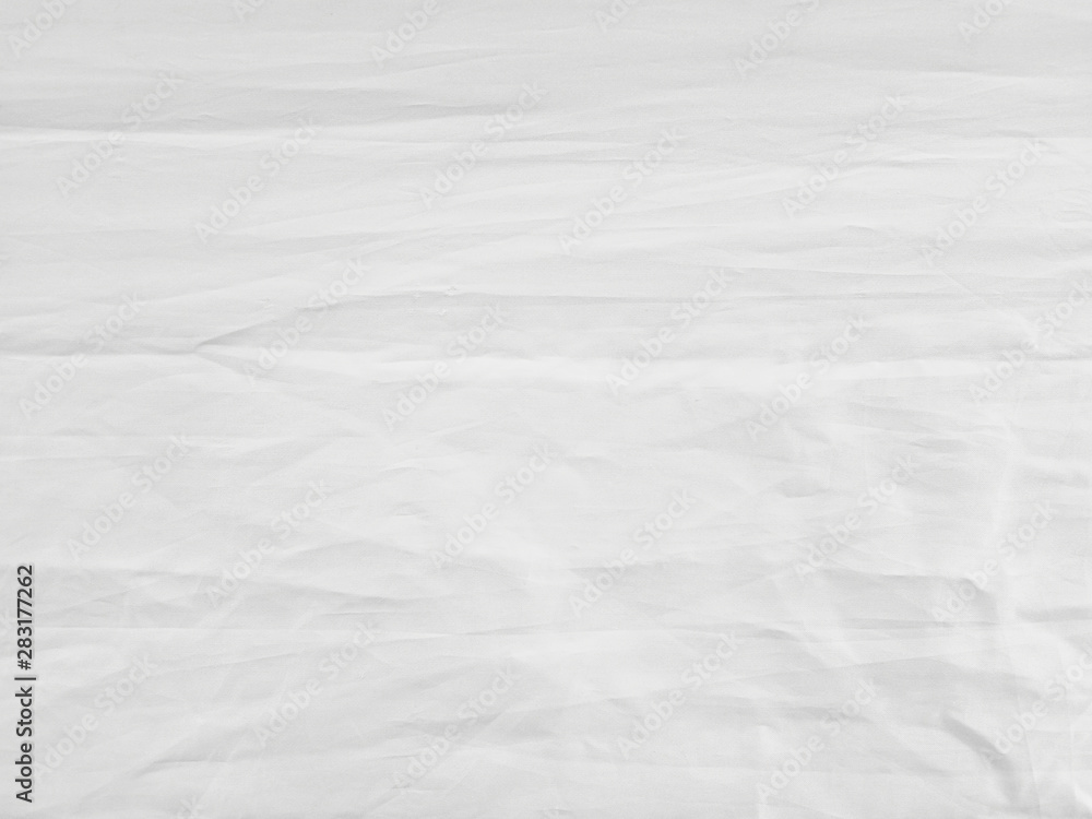 Obraz premium Soft white wrinkled fabric background