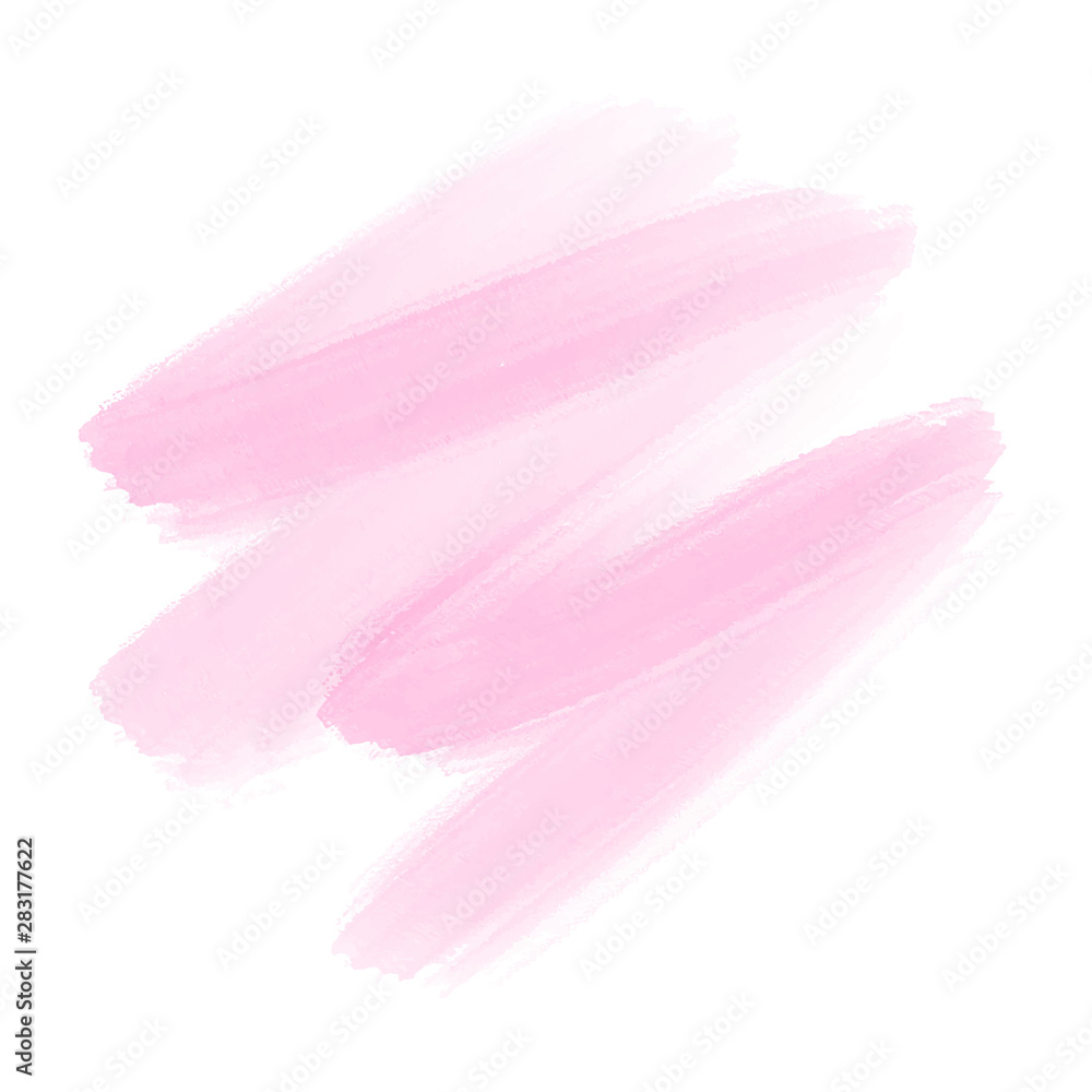 Naklejka premium Abstract pink watercolor on white background