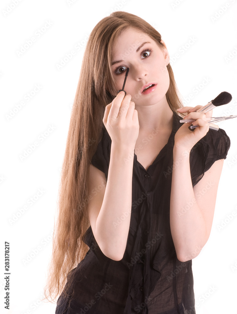 Naklejka premium attractive girl