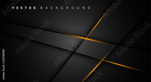 Gold light line shadow dark grey luxury background