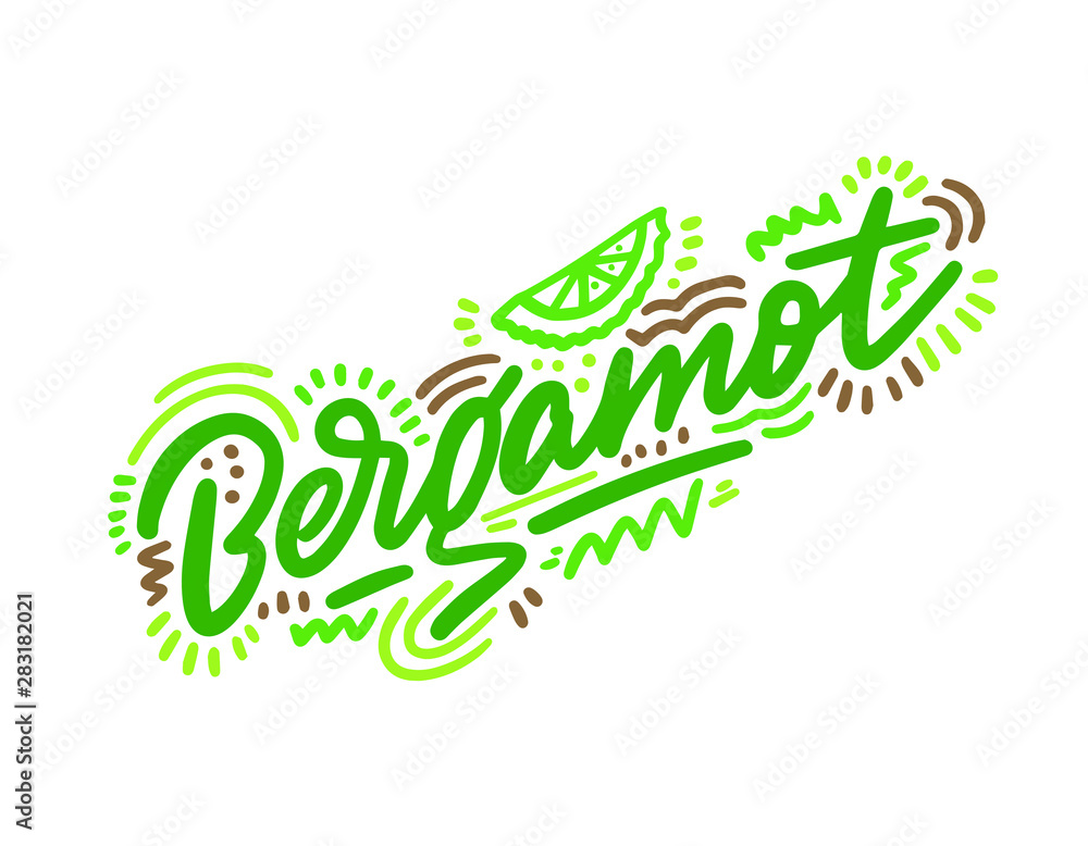 Bergamot vector illustration.Vector set of element for advertising, packaging design of products. Bergamot vector illustration.Vector set of element for advertising, packaging design of products.