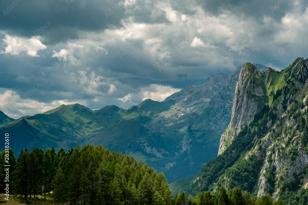 Summer day trekking in the Carnic Alps, Friuli Venezia-Giulia, Italy