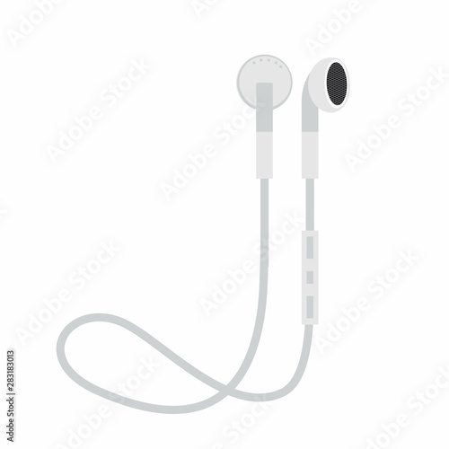 Canvas Print earbud Headphones plugs wireless