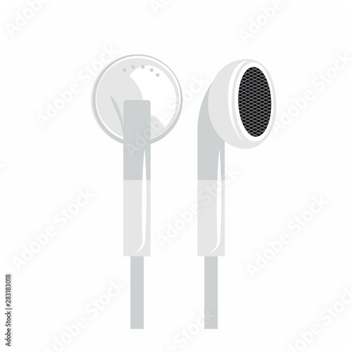 Canvas Print earbud Headphones plugs wireless