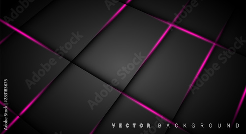 Pink light line shadow dark grey luxury background