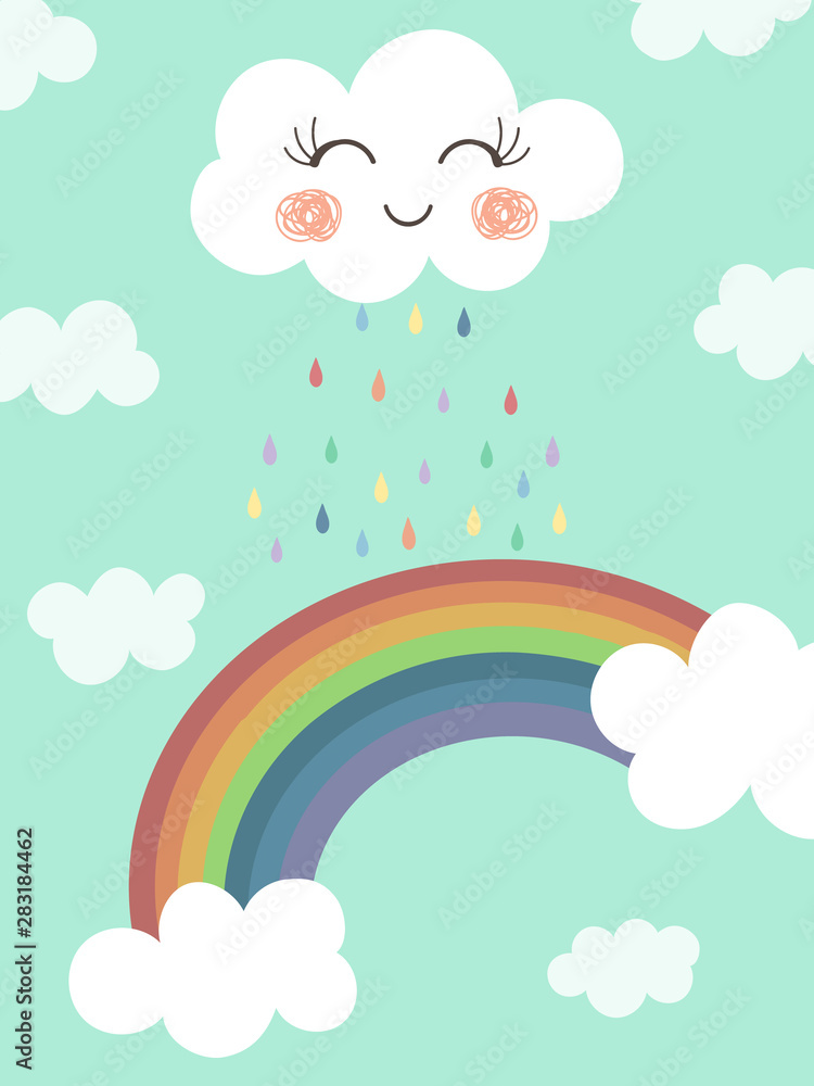 Một cơn mưa vui tươi đang đến! Hãy nhanh tay nhìn lên và chiêm ngưỡng những cảm xúc tuyệt vời mà giọt mưa mang lại. Bạn sẽ được hòa cùng những chú mây tươi cười và hít thở bầu không khí trong lành.