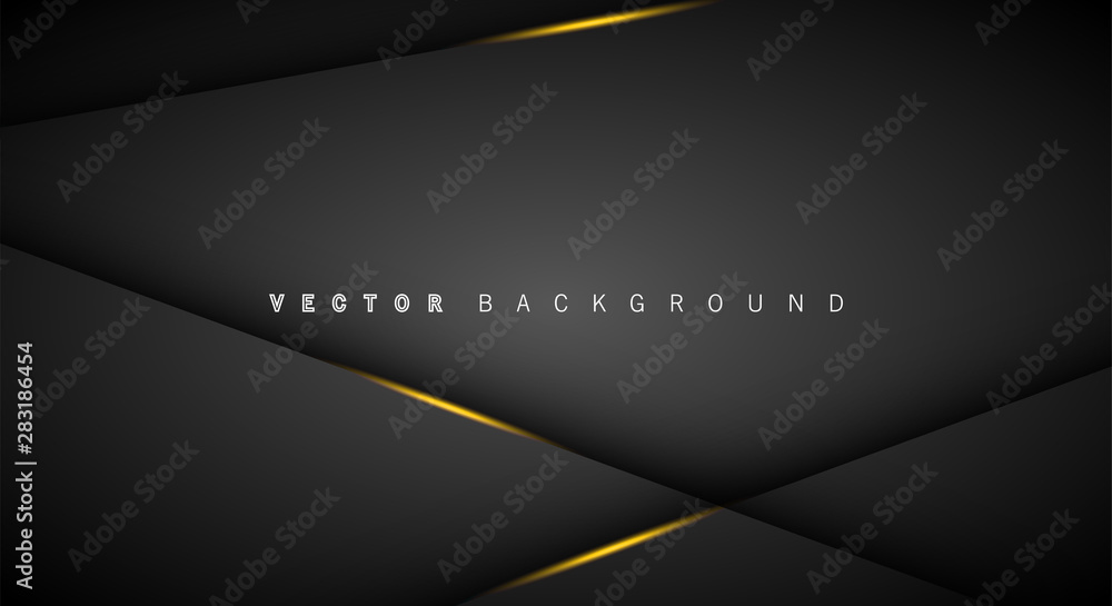 Gold light line shadow dark grey luxury background Gold light line shadow dark grey luxury background