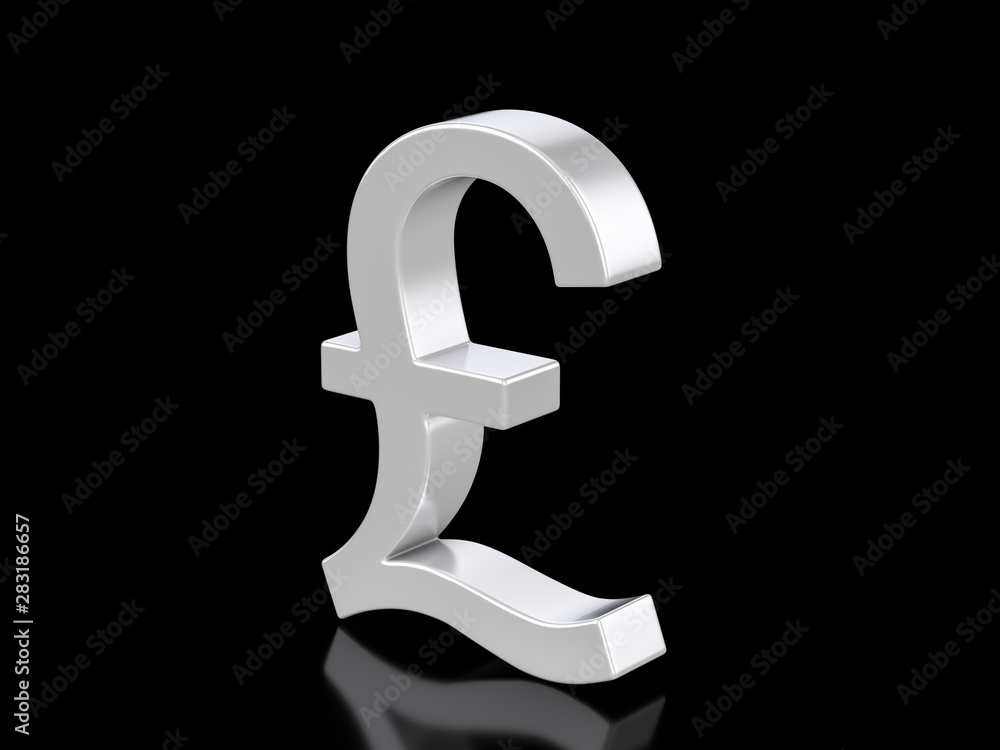 Metallic pound symbol Metallic pound symbol